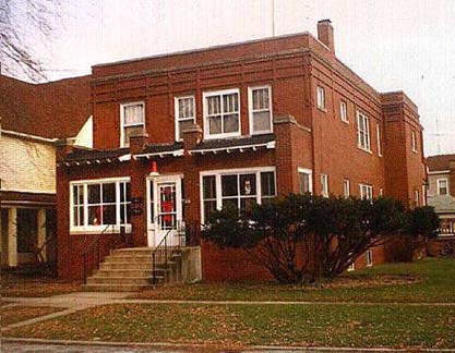 Unusual brick house Hobart, Indiana