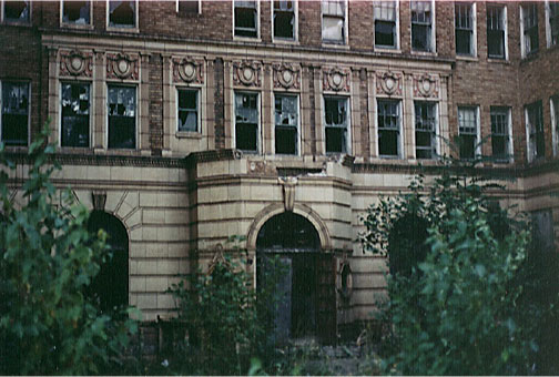 Gary, Indiana Ambassador Apartment Building entrance