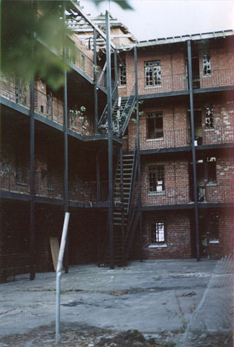 Gary, Indiana - Mahencha Apartment courtyard